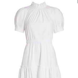 Vida Puff-Sleeve Tiered Minidress